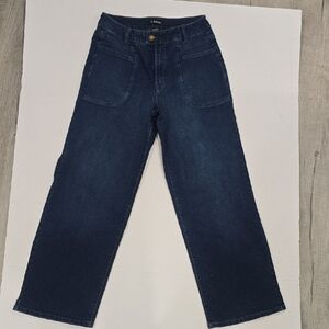 d. jeans Dark Blue Flare & Wide Leg Jeans